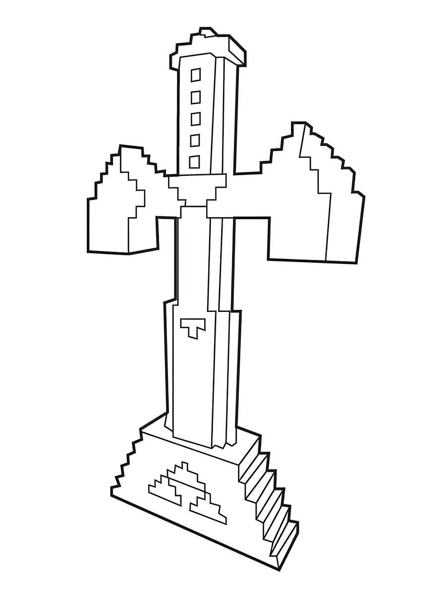 desenho para colorir minecraft 79