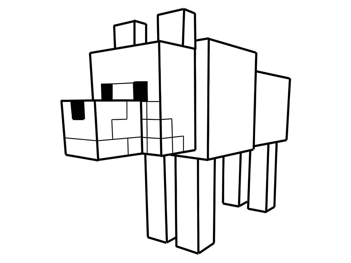 desenho para colorir minecraft 83