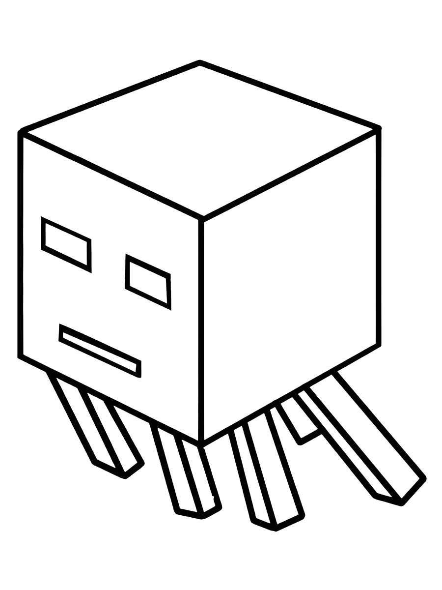 desenho para colorir minecraft 92