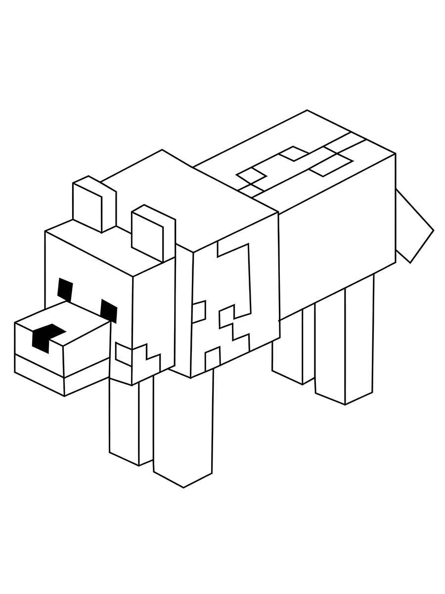 desenho para colorir minecraft 93