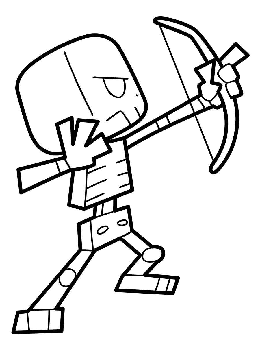 desenho para colorir minecraft 96