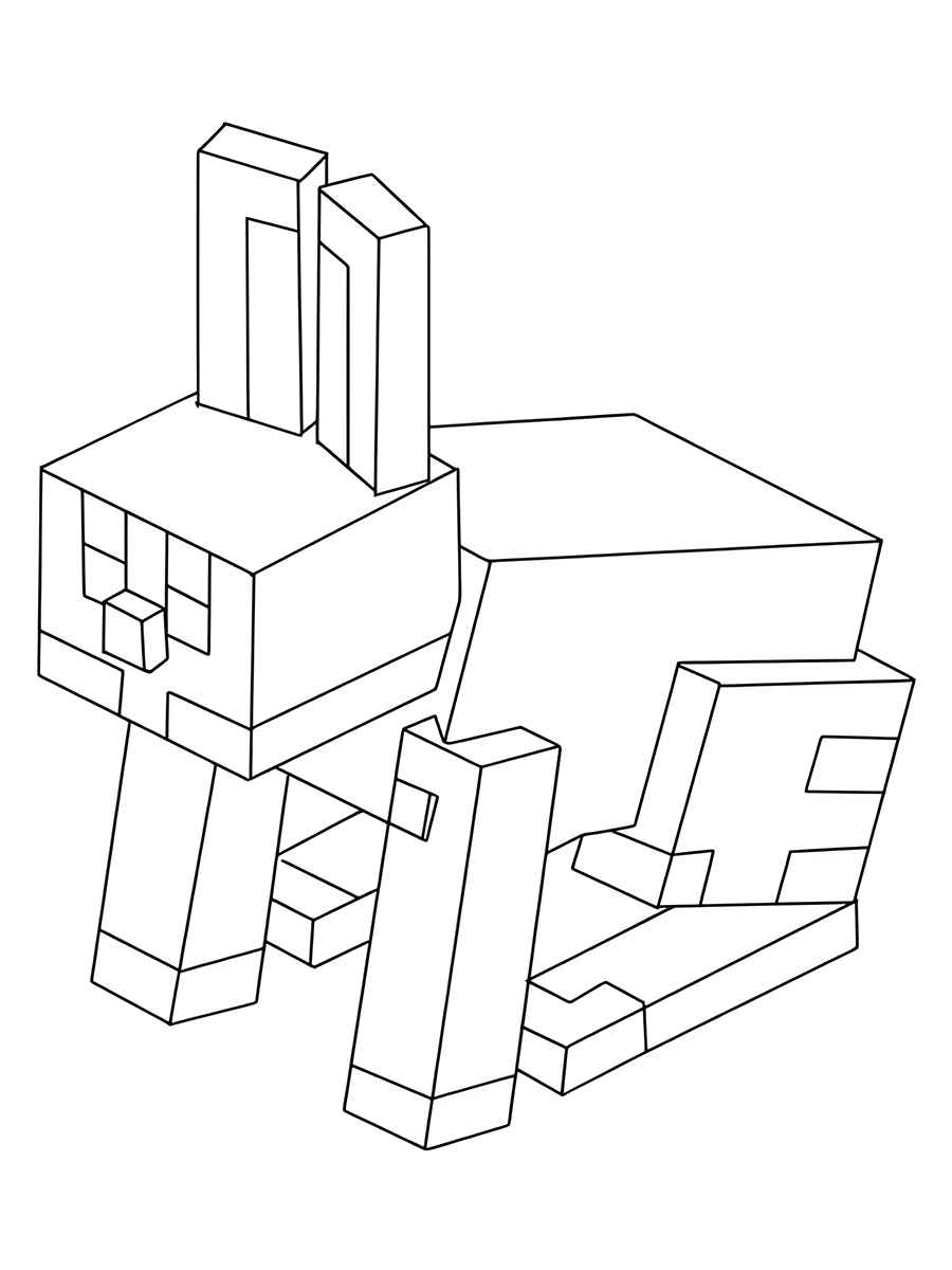 desenho para colorir minecraft 98