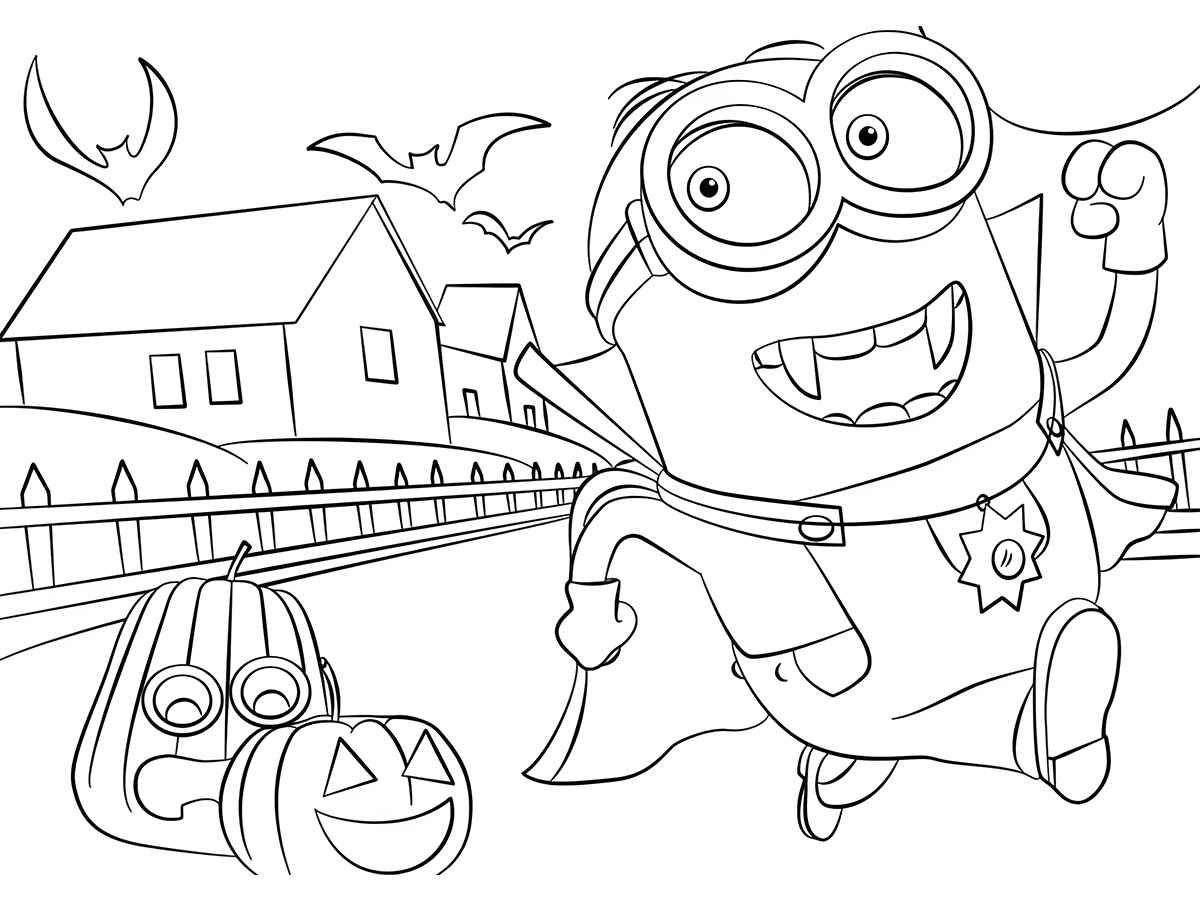 desenho para colorir minions 55