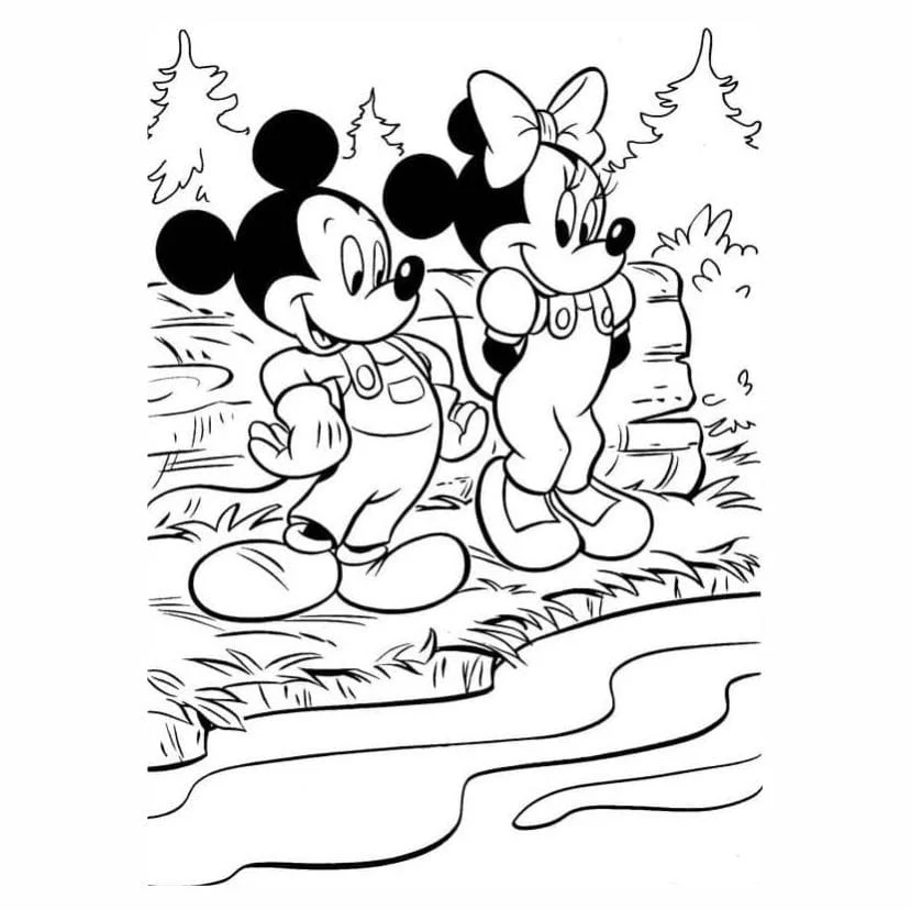 desenho para colorir minnie e mickey na natureza.jpg