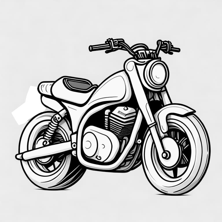 desenho para colorir moto 38