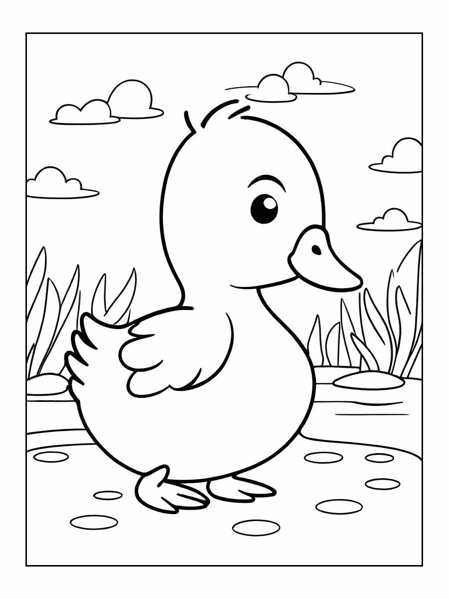 desenho pato para colorir 23