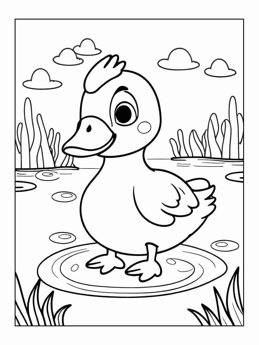 desenho pato para colorir 29