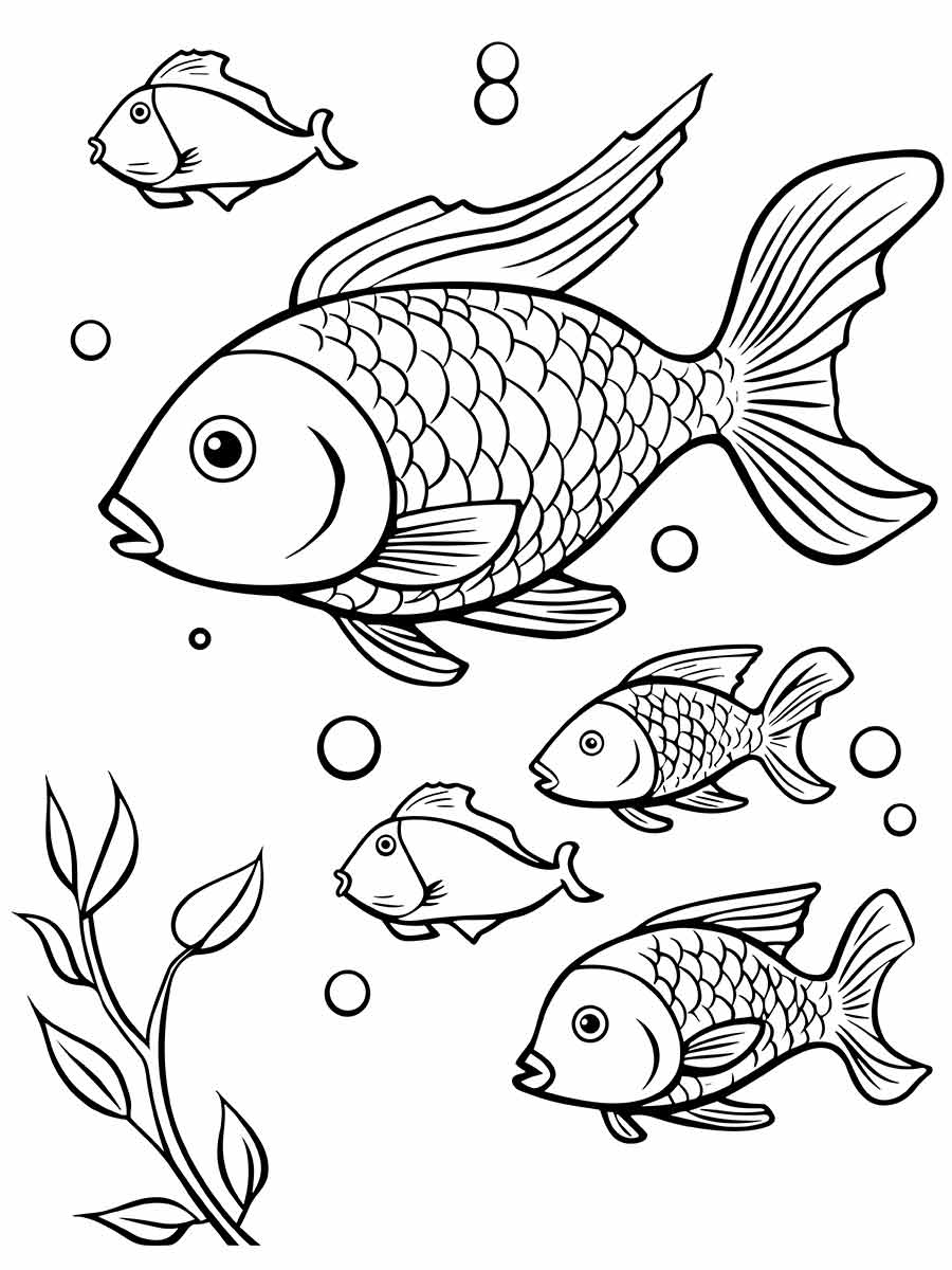 desenhos de peixes para colorir 46