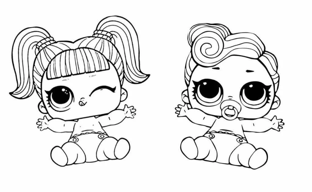 desenhos para colorir lol bebe