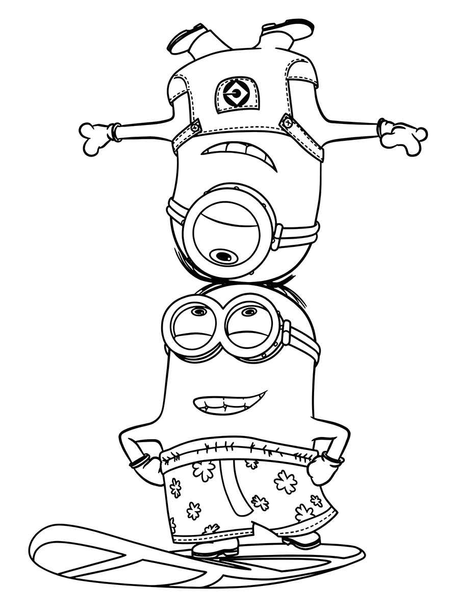 desenhos para colorir minions 58