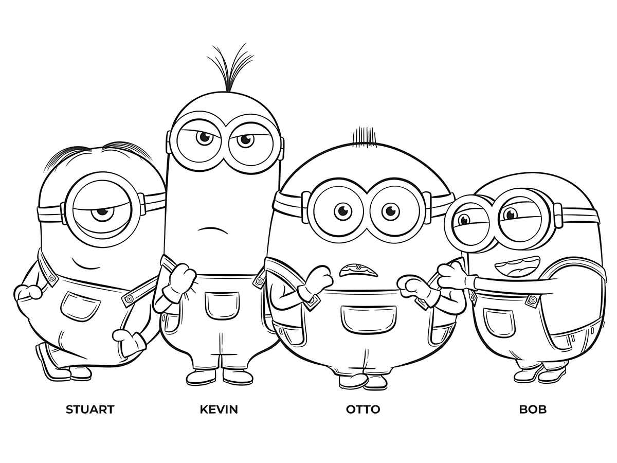 desenhos para colorir minions 61