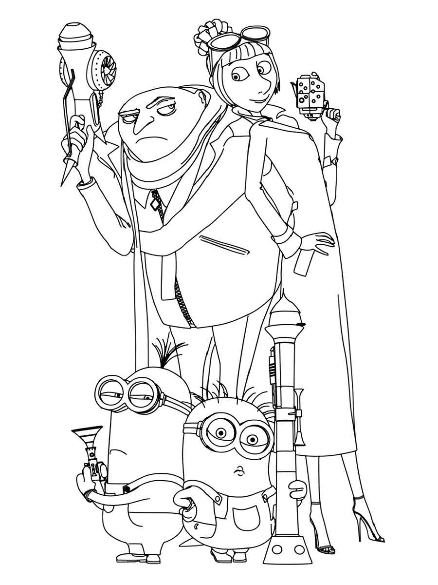 desenhos para colorir minions 70