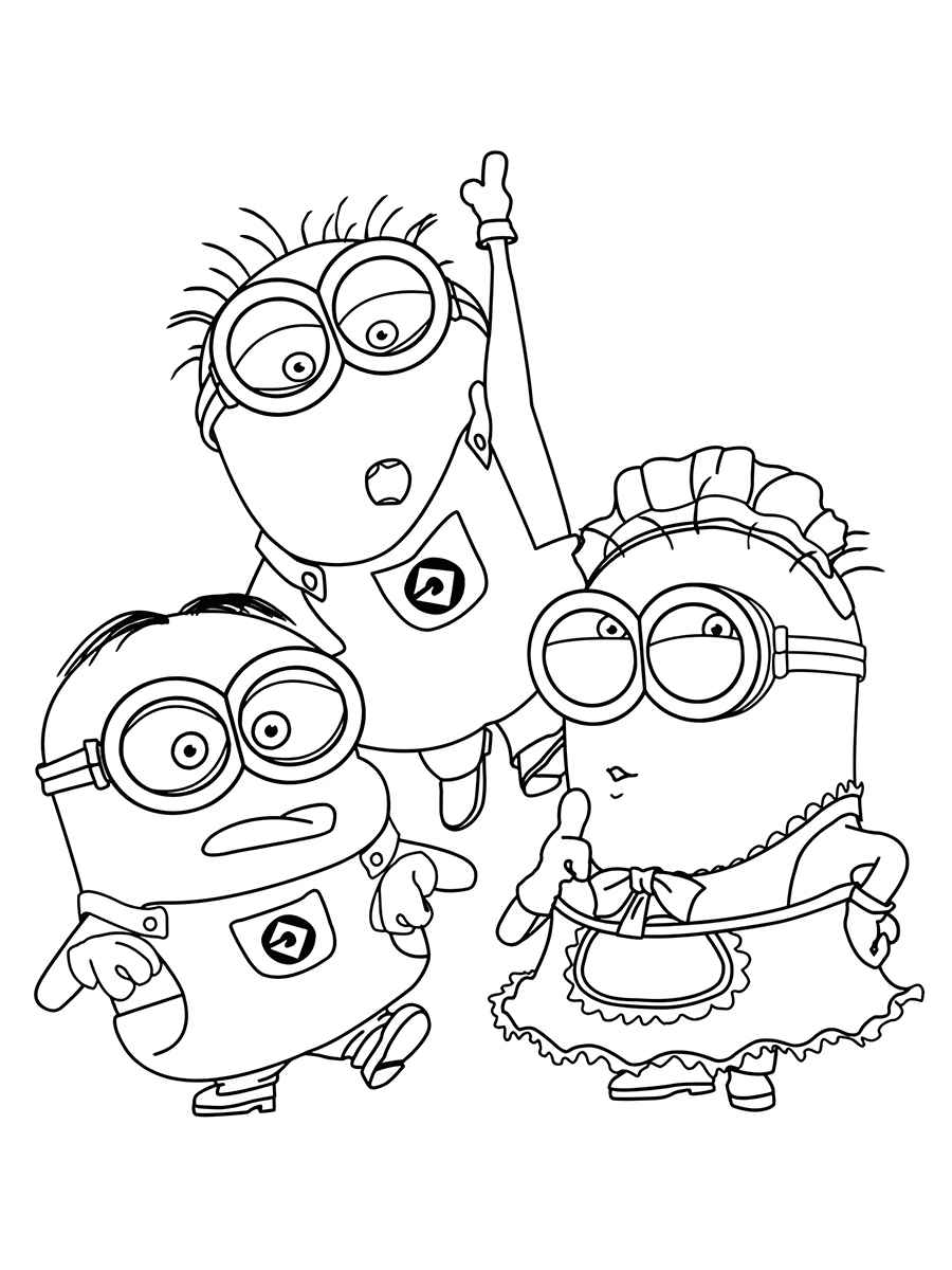 desenhos para colorir minions 77