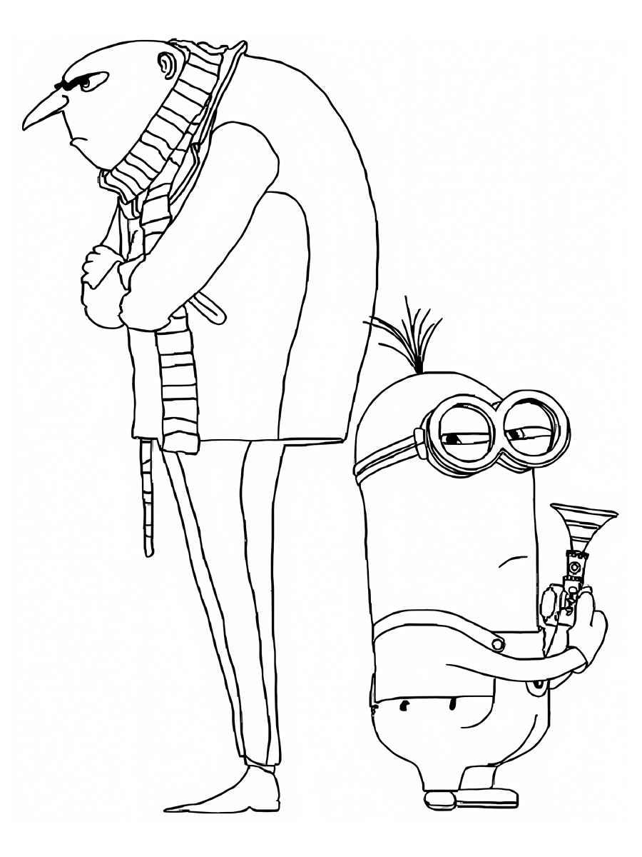 desenhos para colorir minions 79