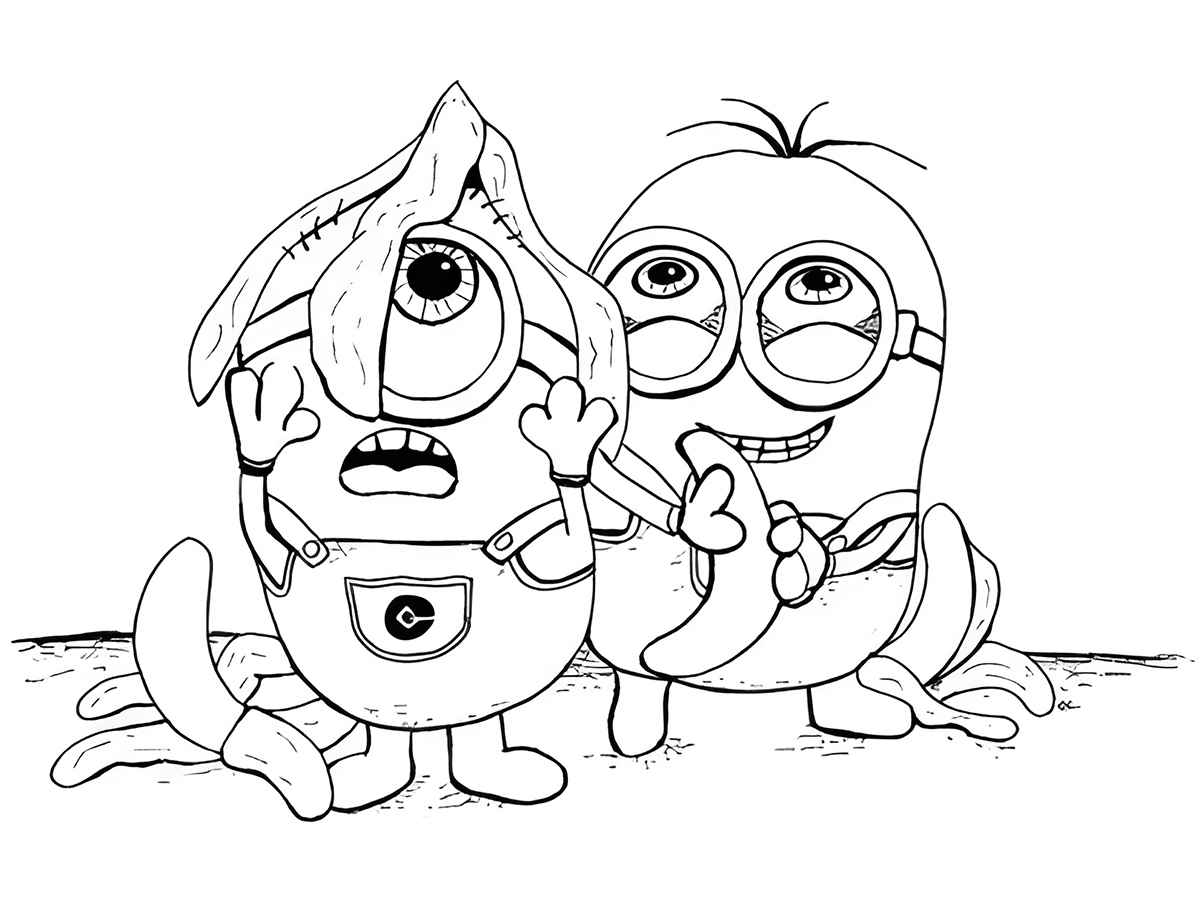 desenhos para colorir minions 86