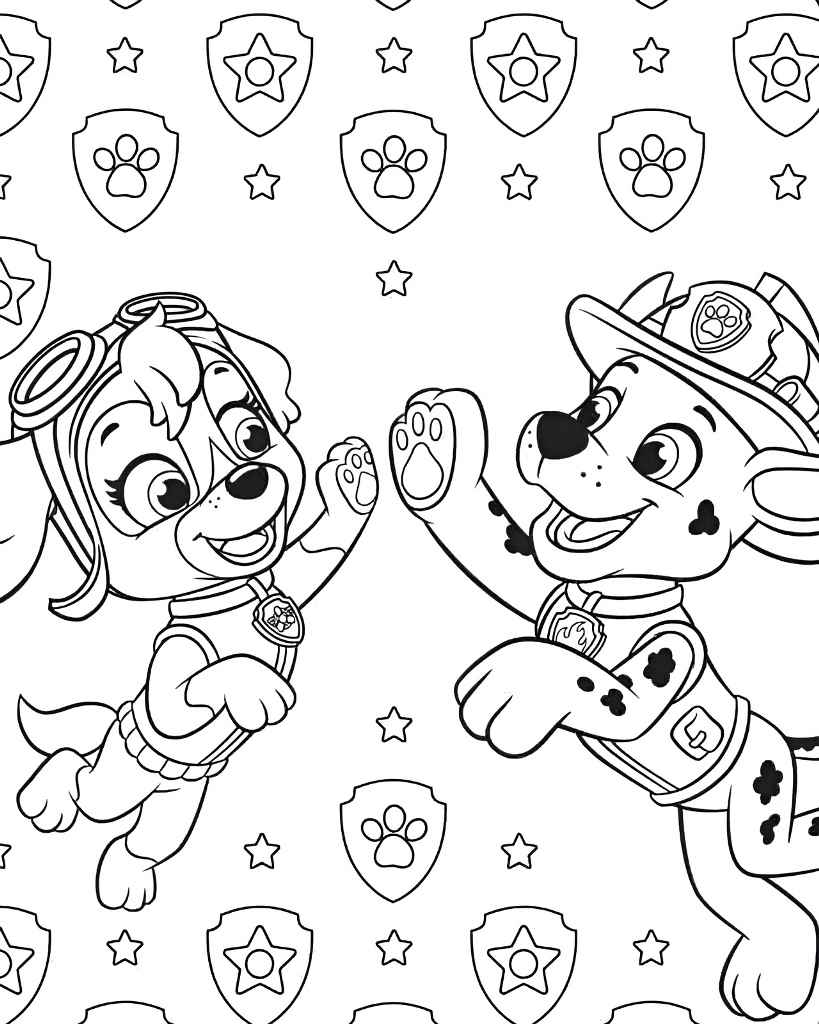 desenhos patrulha canina para colorir 93