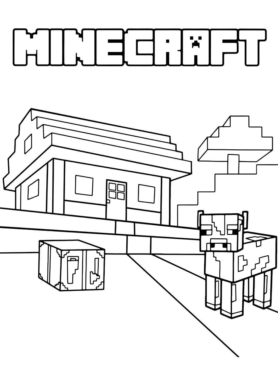 esenhos para colorir minecraft 109