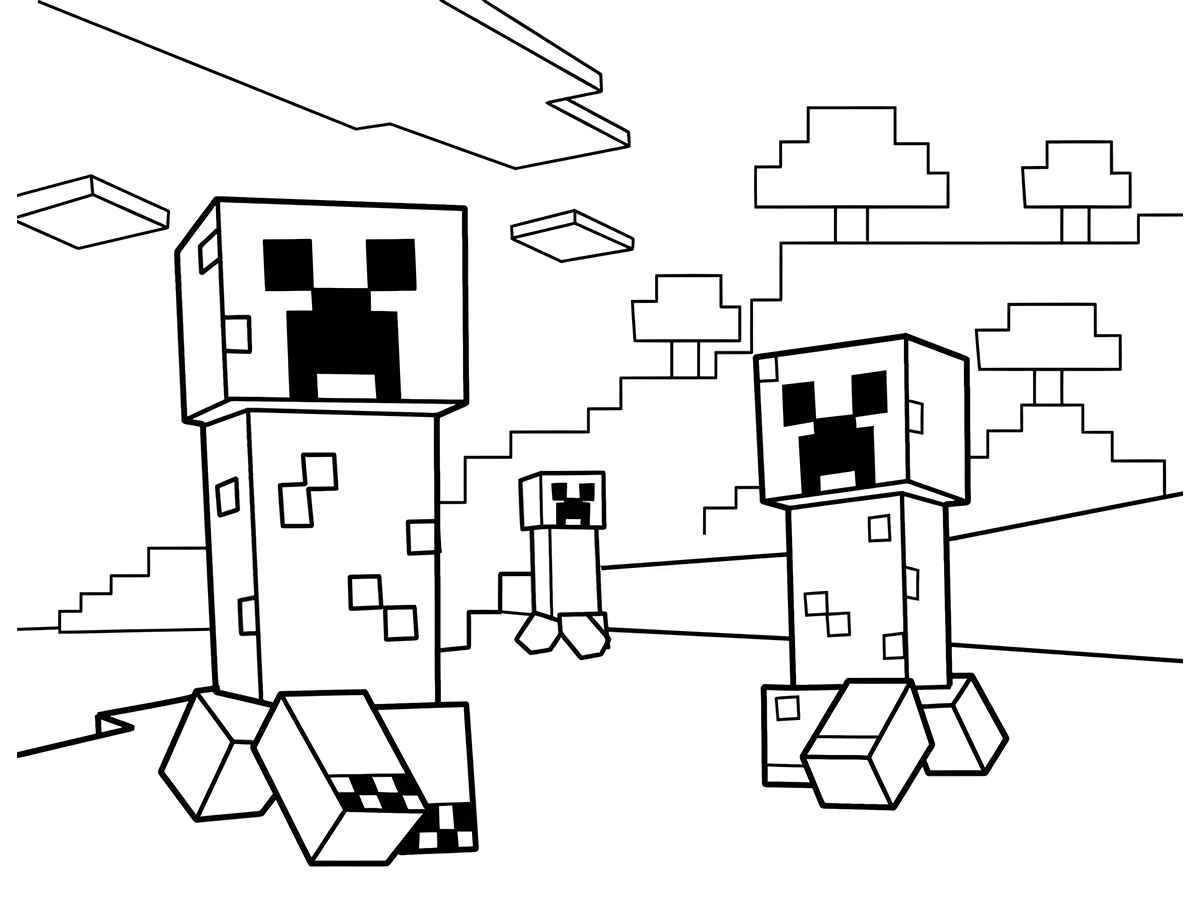 esenhos para colorir minecraft 114