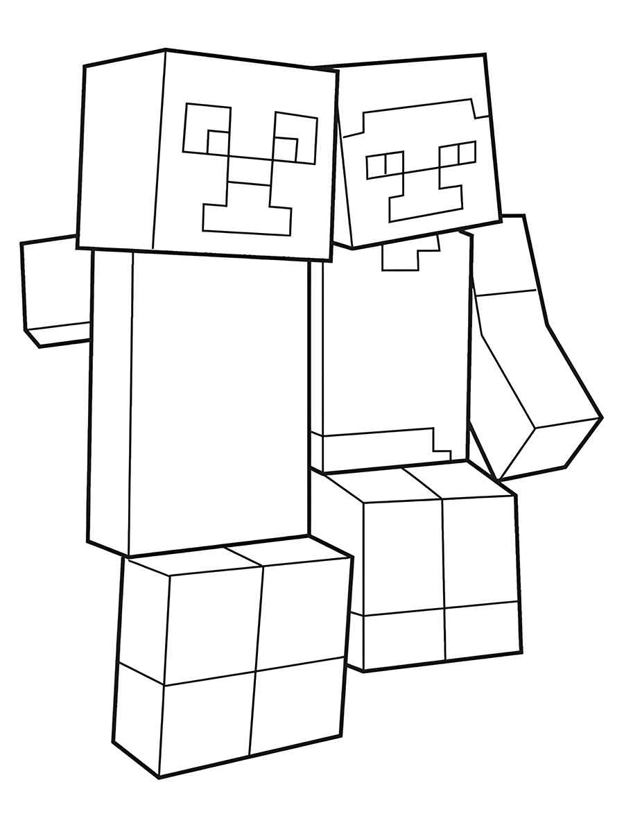 esenhos para colorir minecraft 122