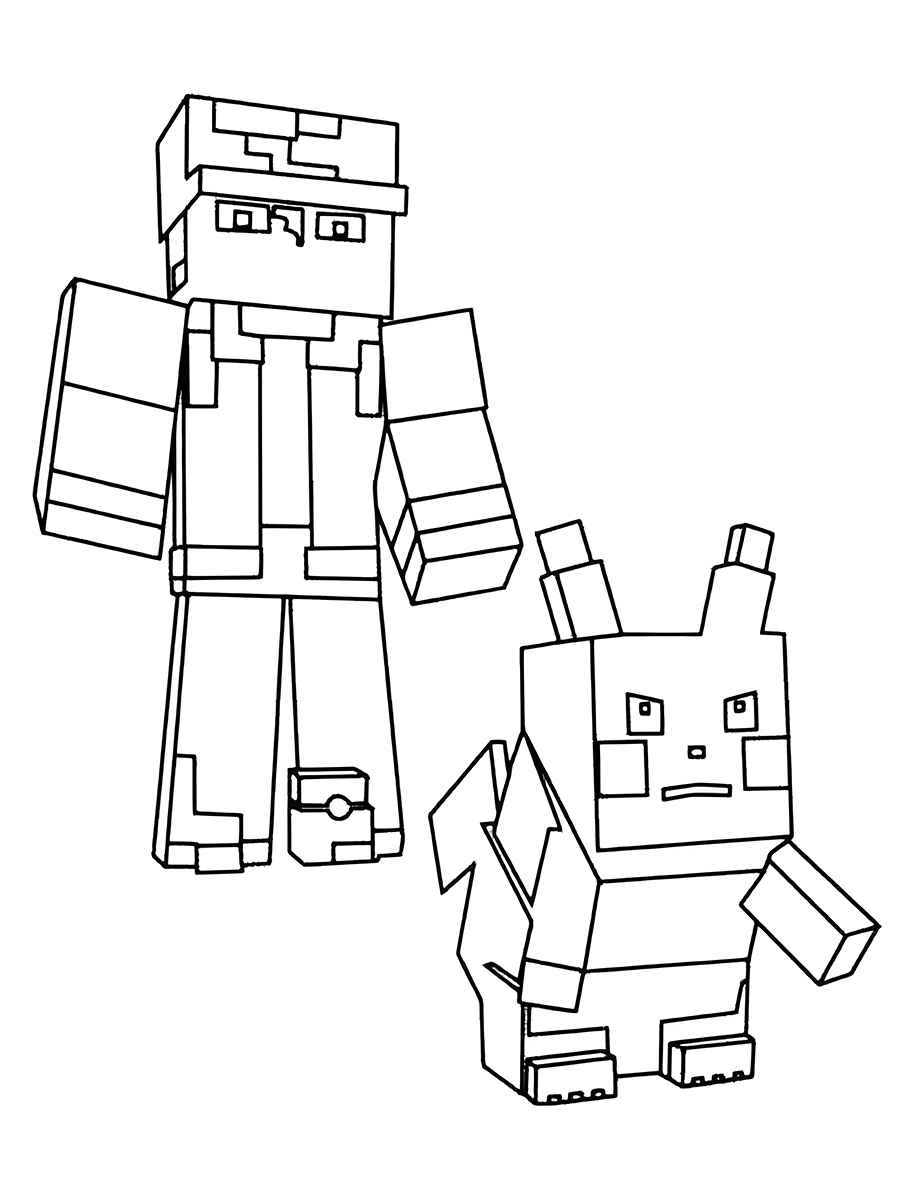 esenhos para colorir minecraft 133