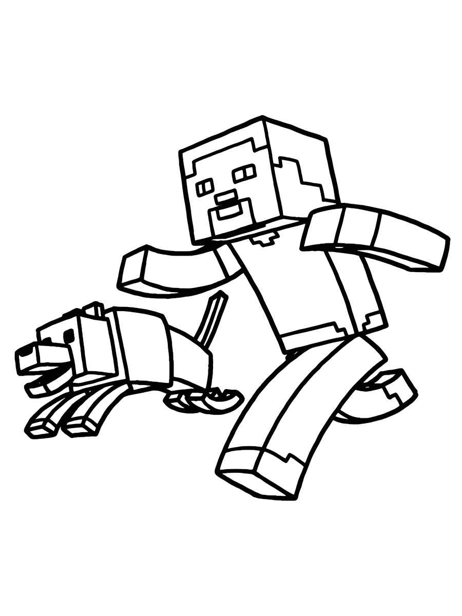 esenhos para colorir minecraft 135