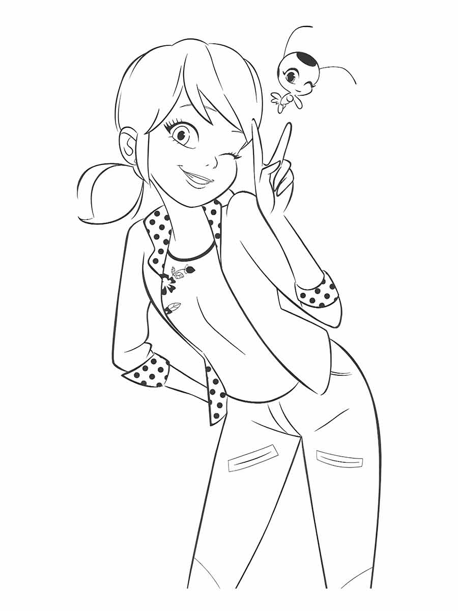 ladybug para colorir 13