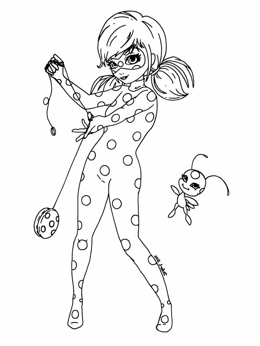 ladybug para colorir 8