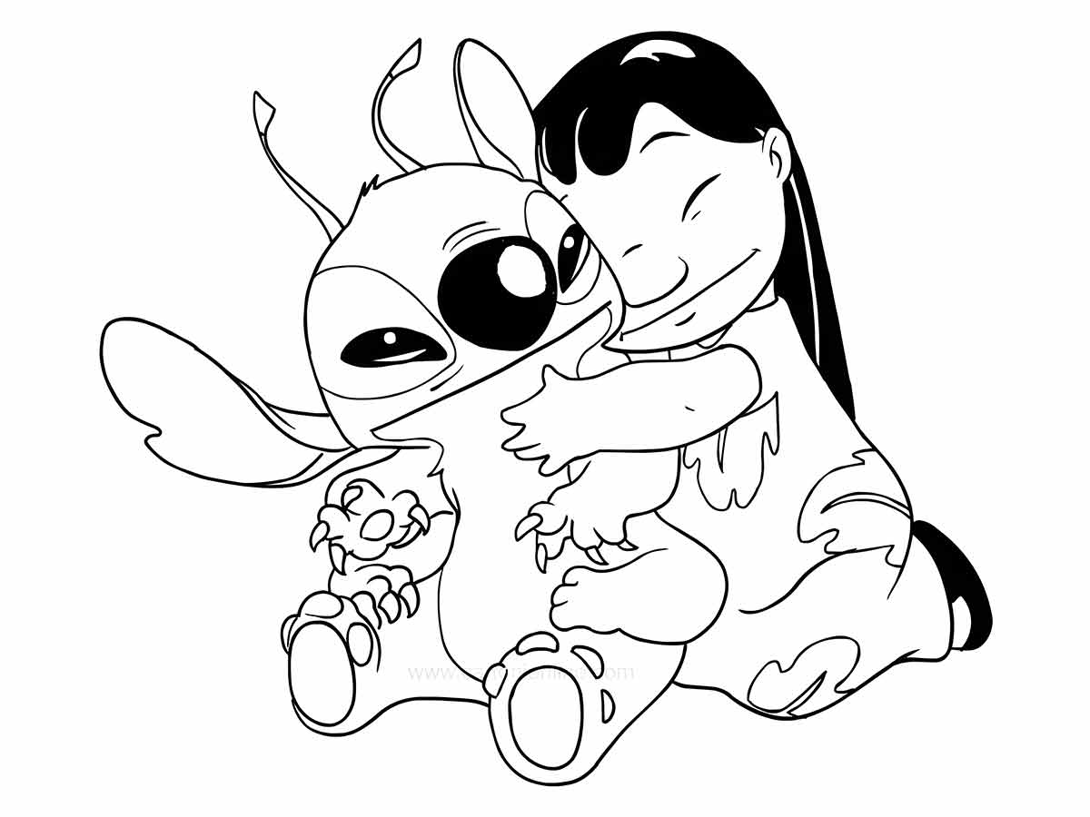 lilo stitch para colorir 1