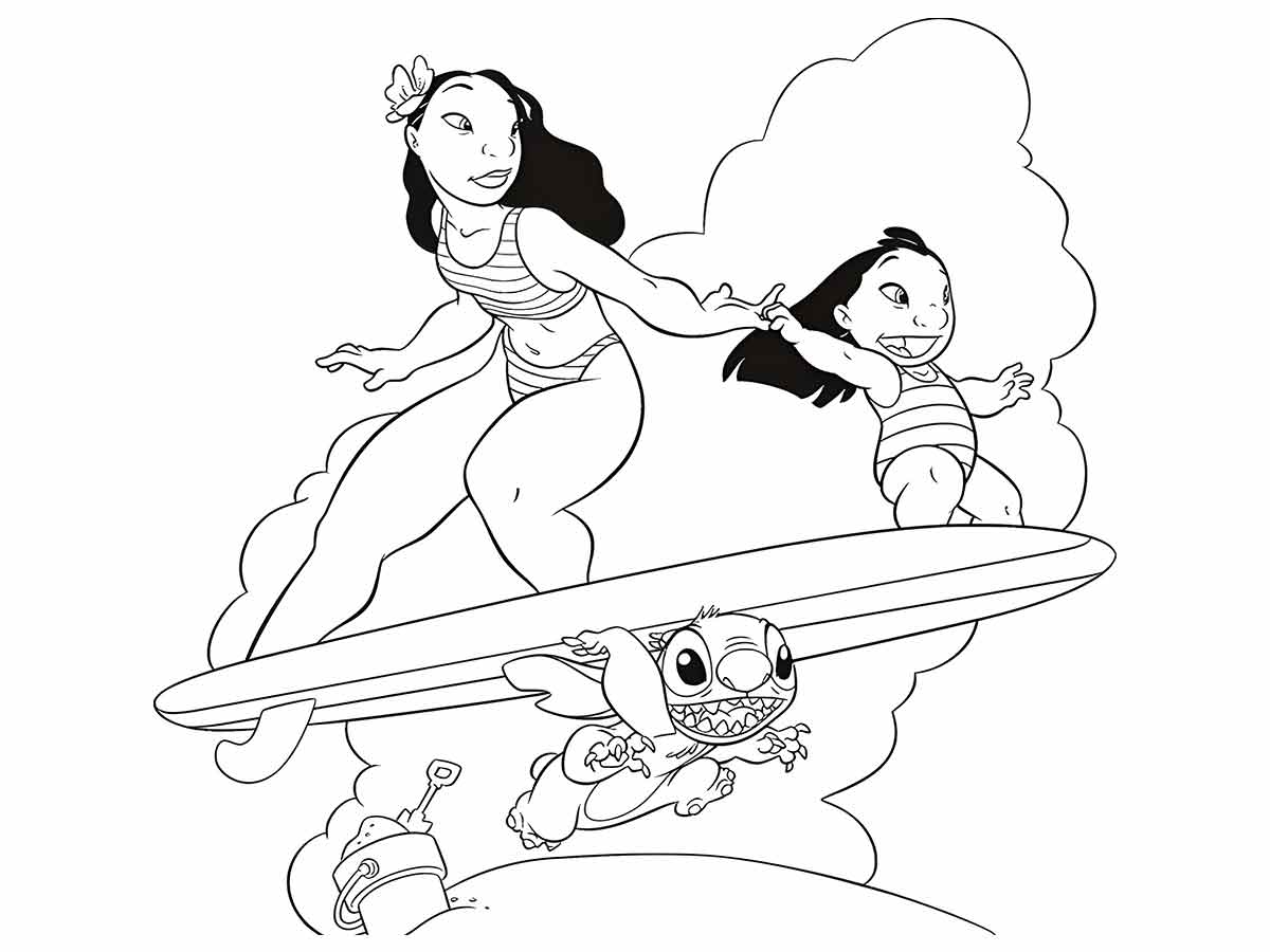 lilo stitch para colorir 11