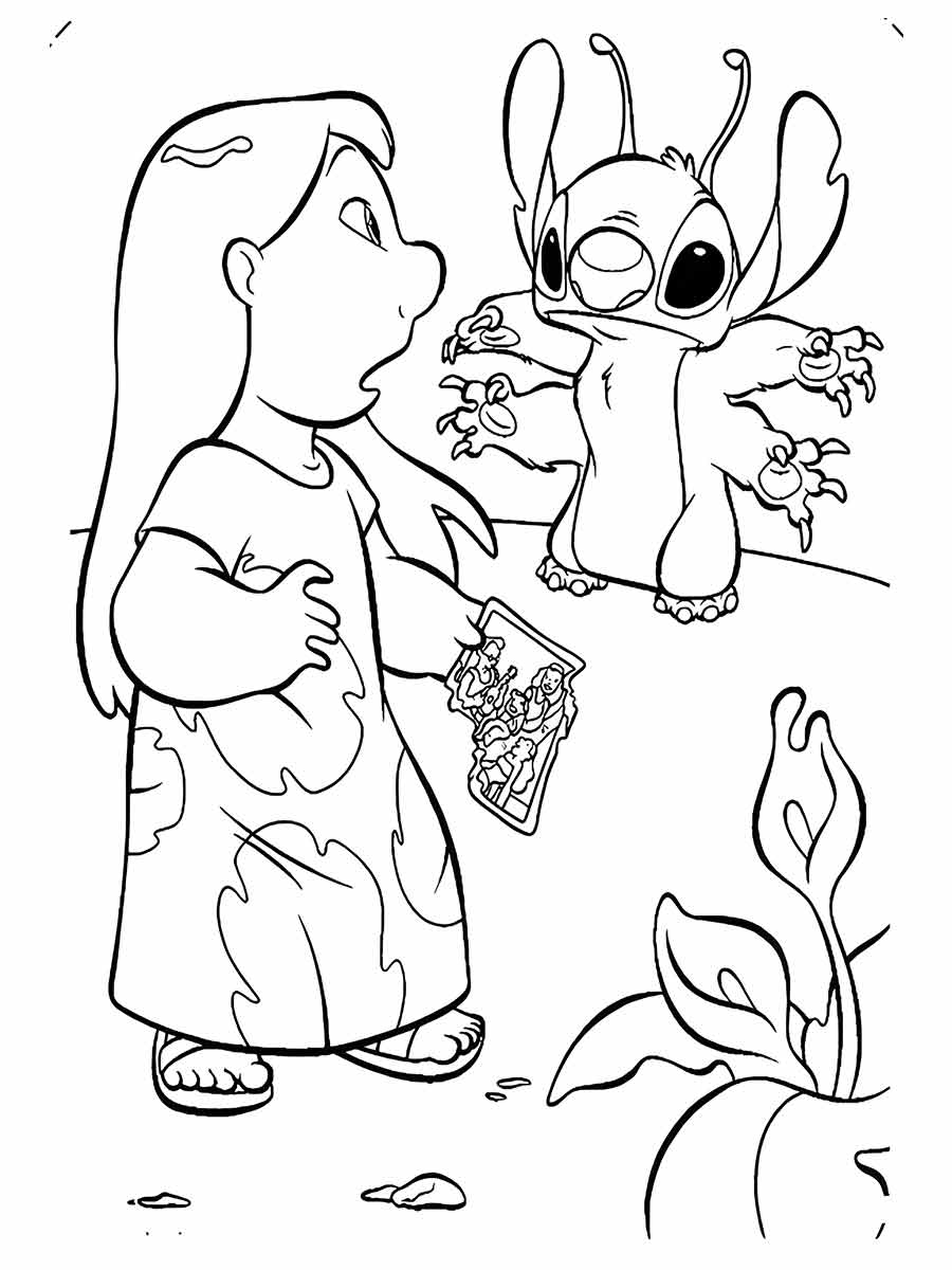 lilo stitch para colorir 12