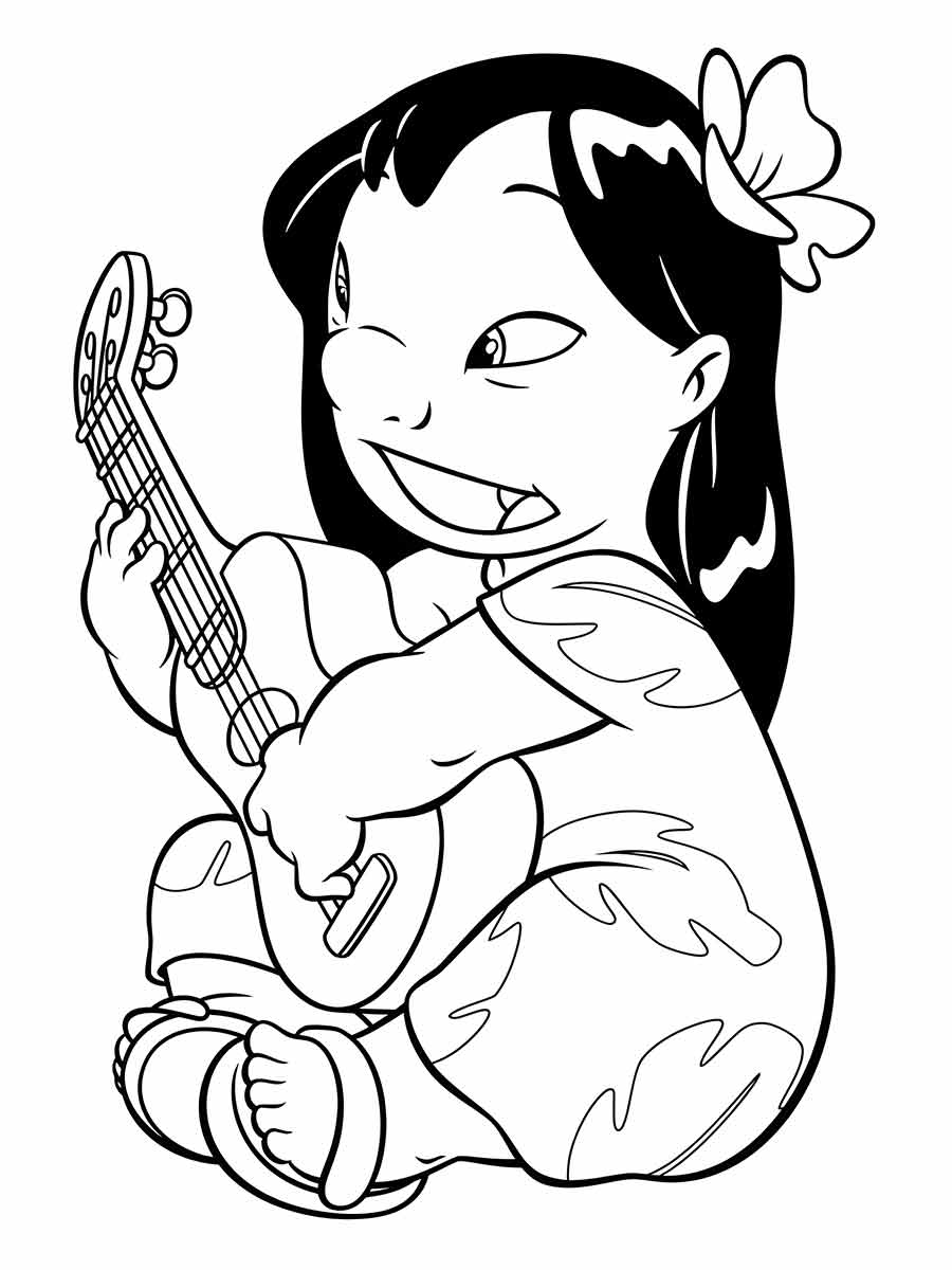 lilo stitch para colorir 13