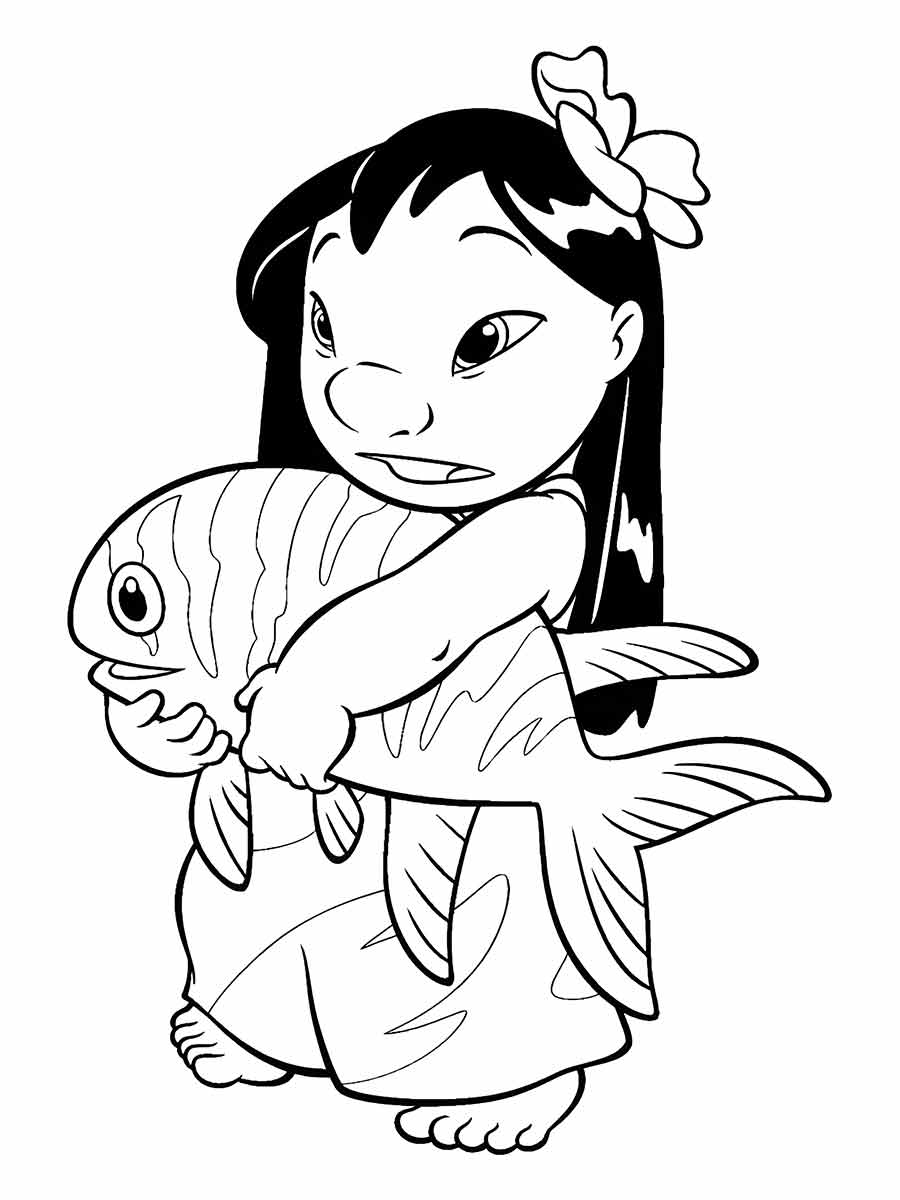 lilo stitch para colorir 16