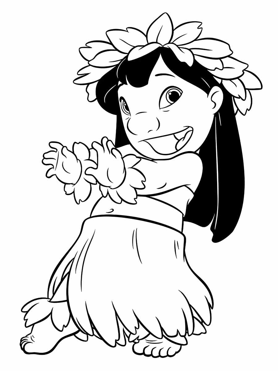 lilo stitch para colorir 17