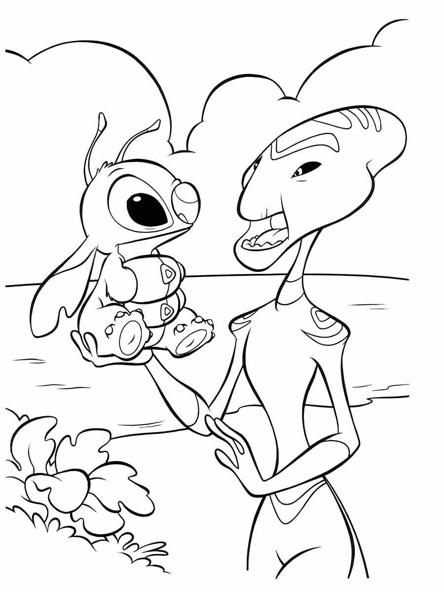 lilo stitch para colorir 22