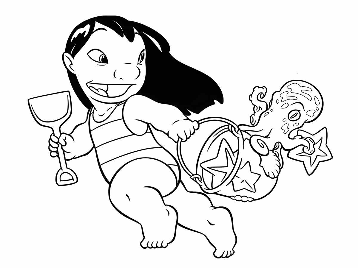 lilo stitch para colorir 23