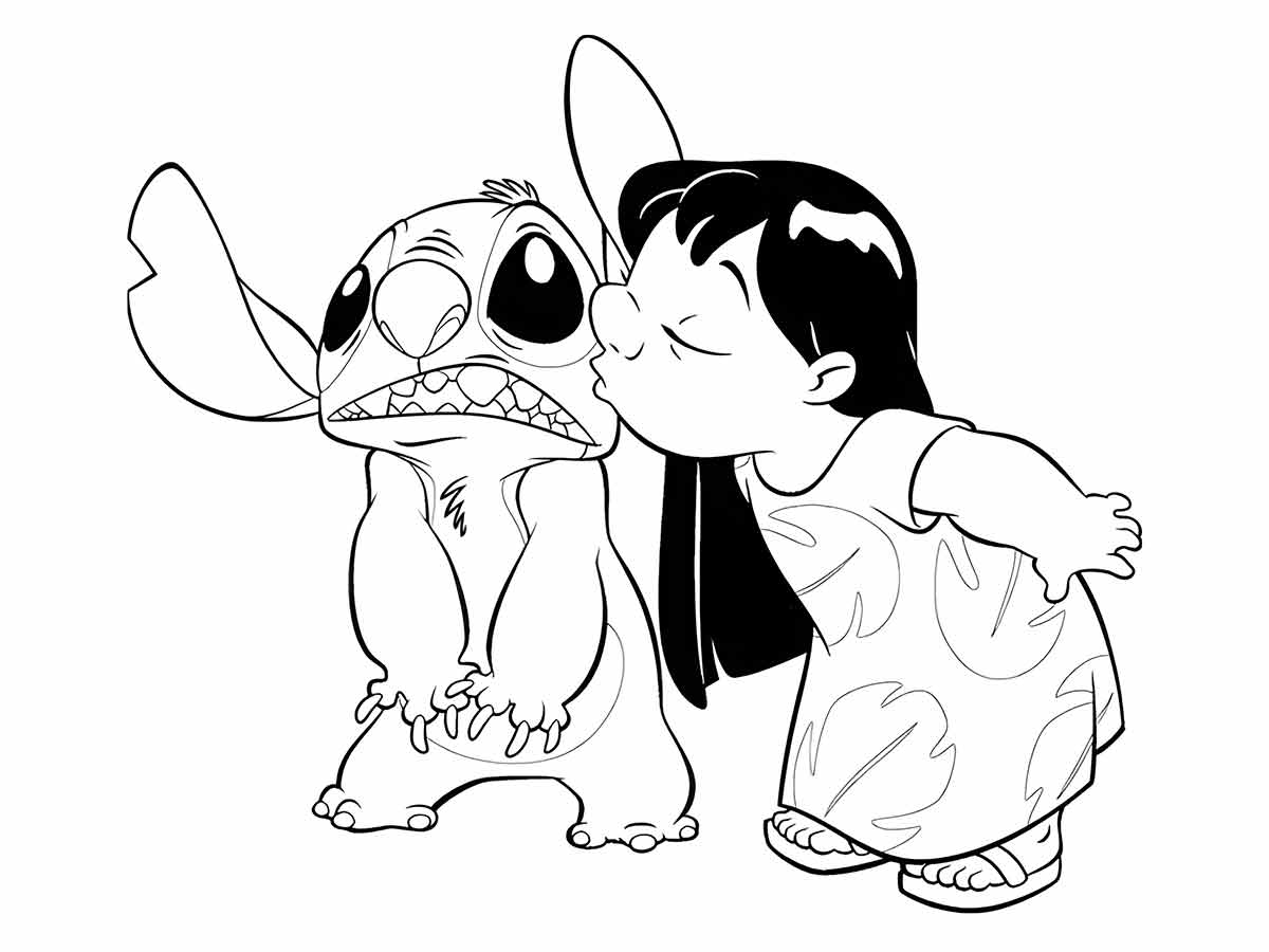 lilo stitch para colorir 5