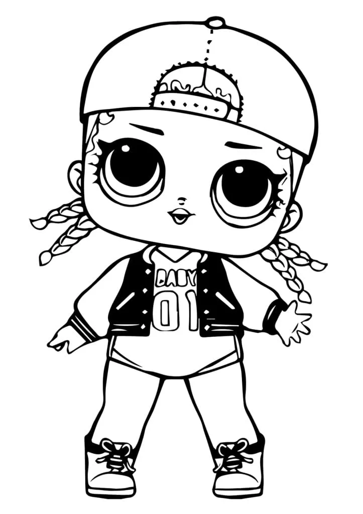 lol para colorir doll mc swag