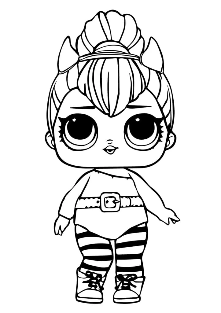 lol para colorir doll spice