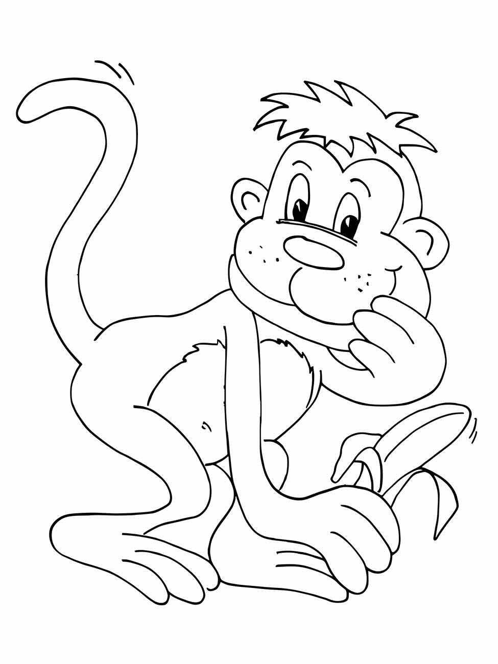 macaco para colorir 11