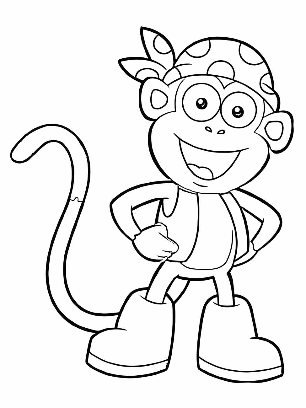 macaco para colorir 13