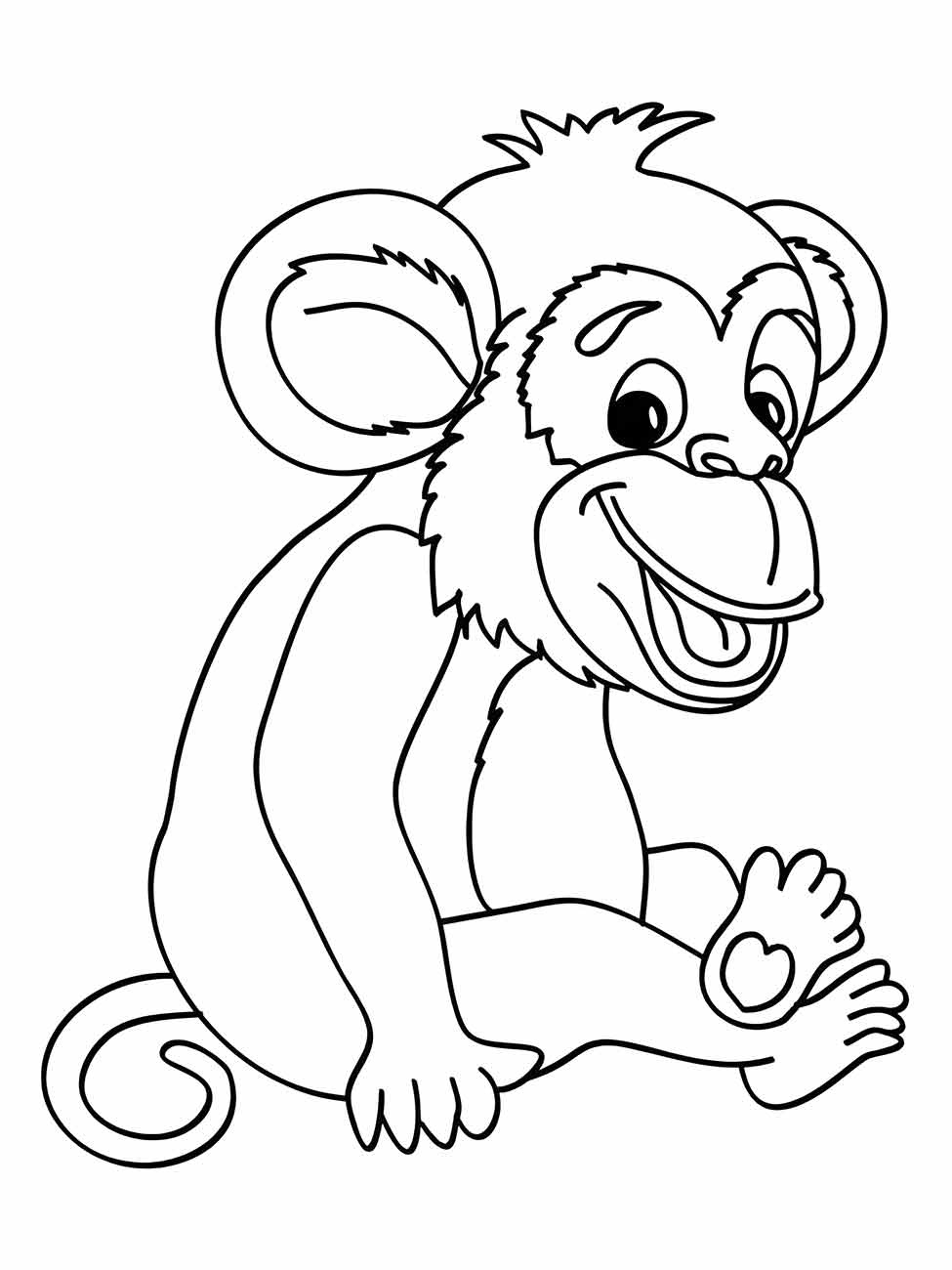 macaco para colorir 17