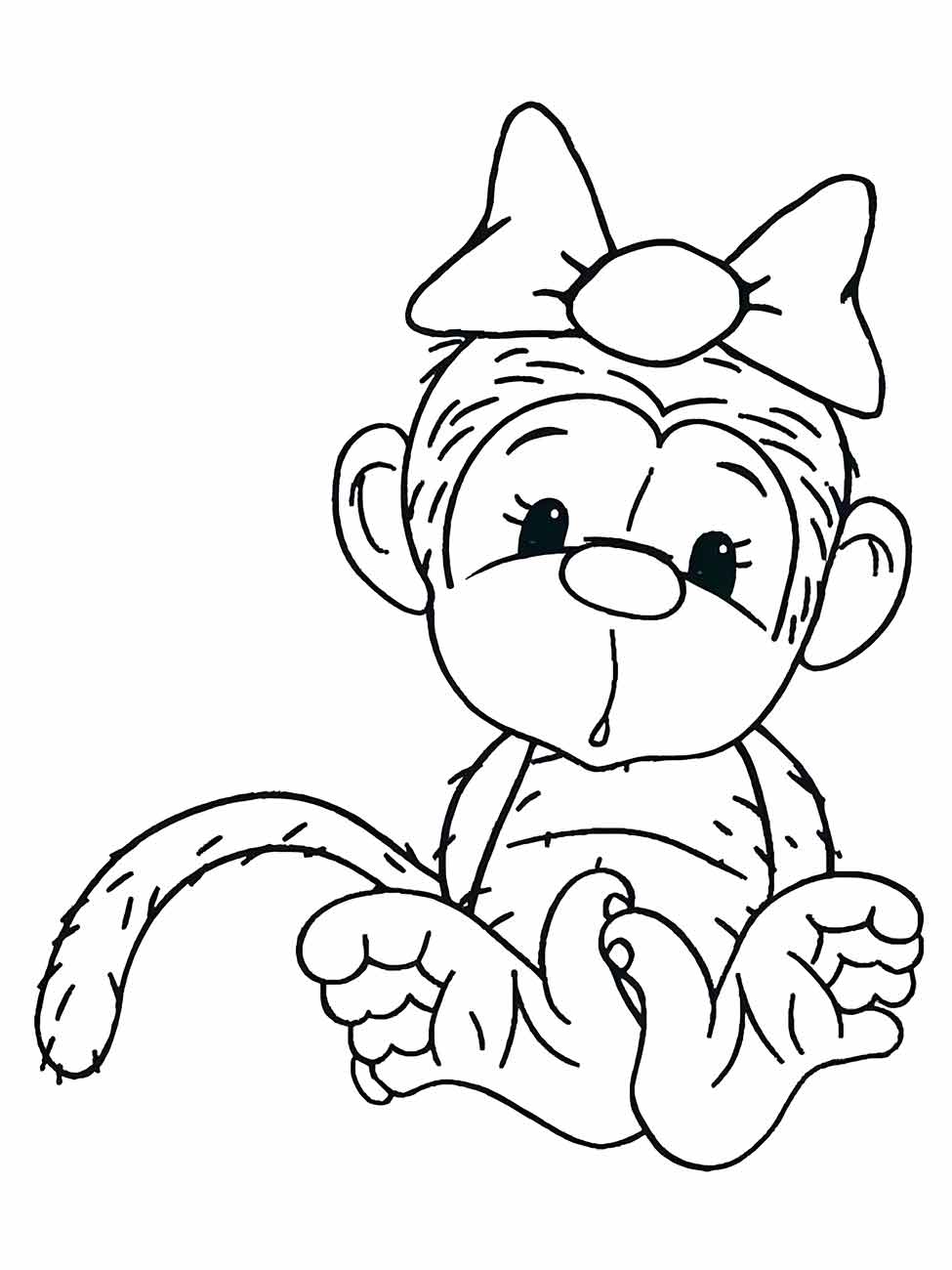 macaco para colorir 19