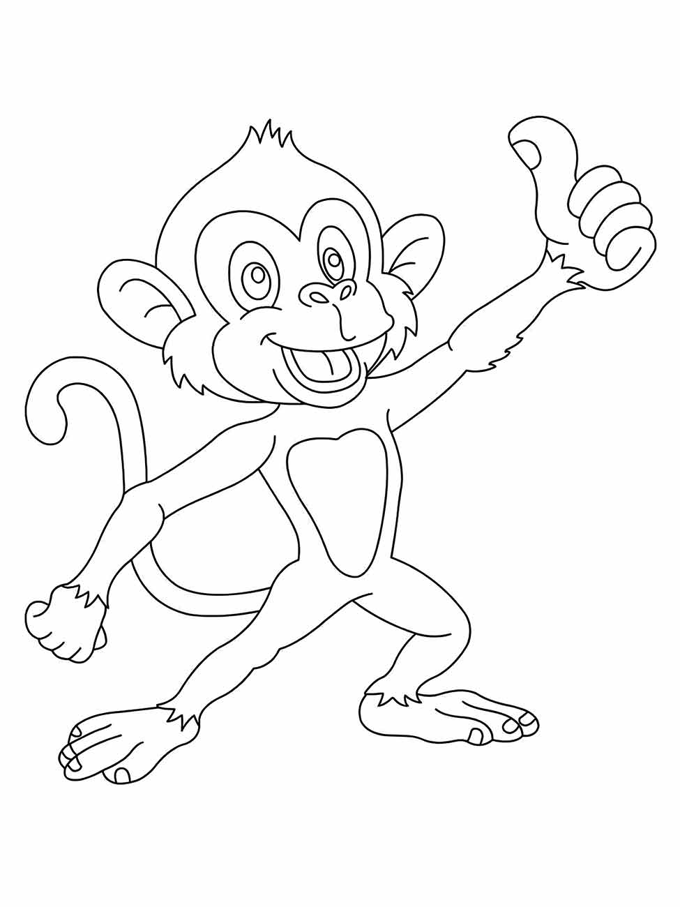 macaco para colorir 24