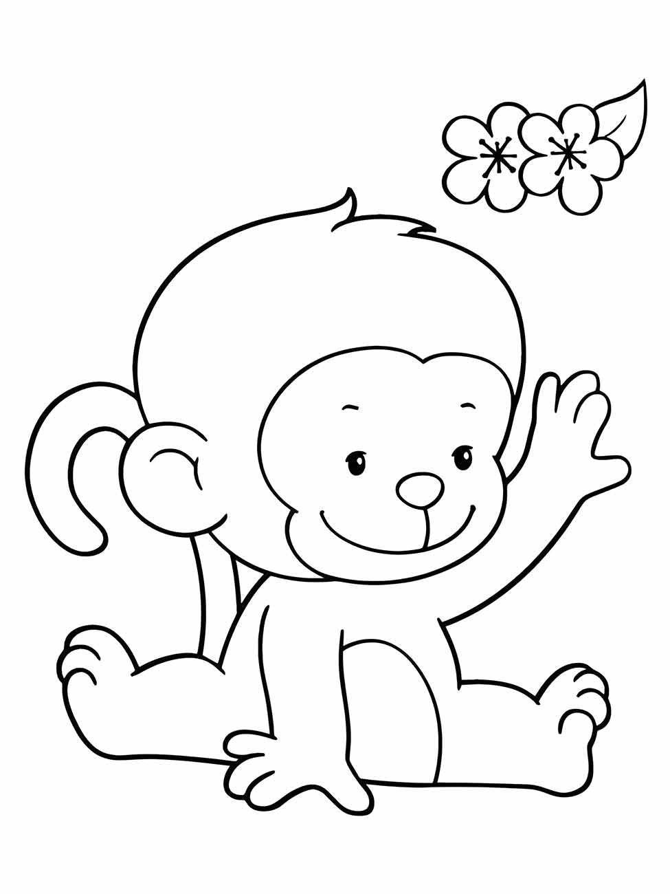 macaco para colorir 26