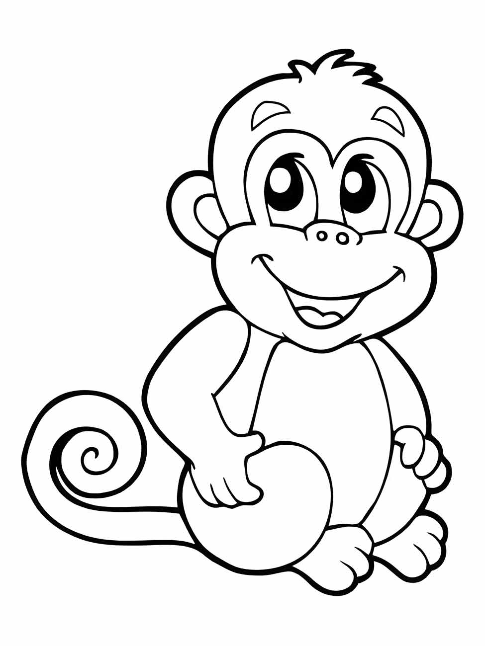 macaco para colorir 3