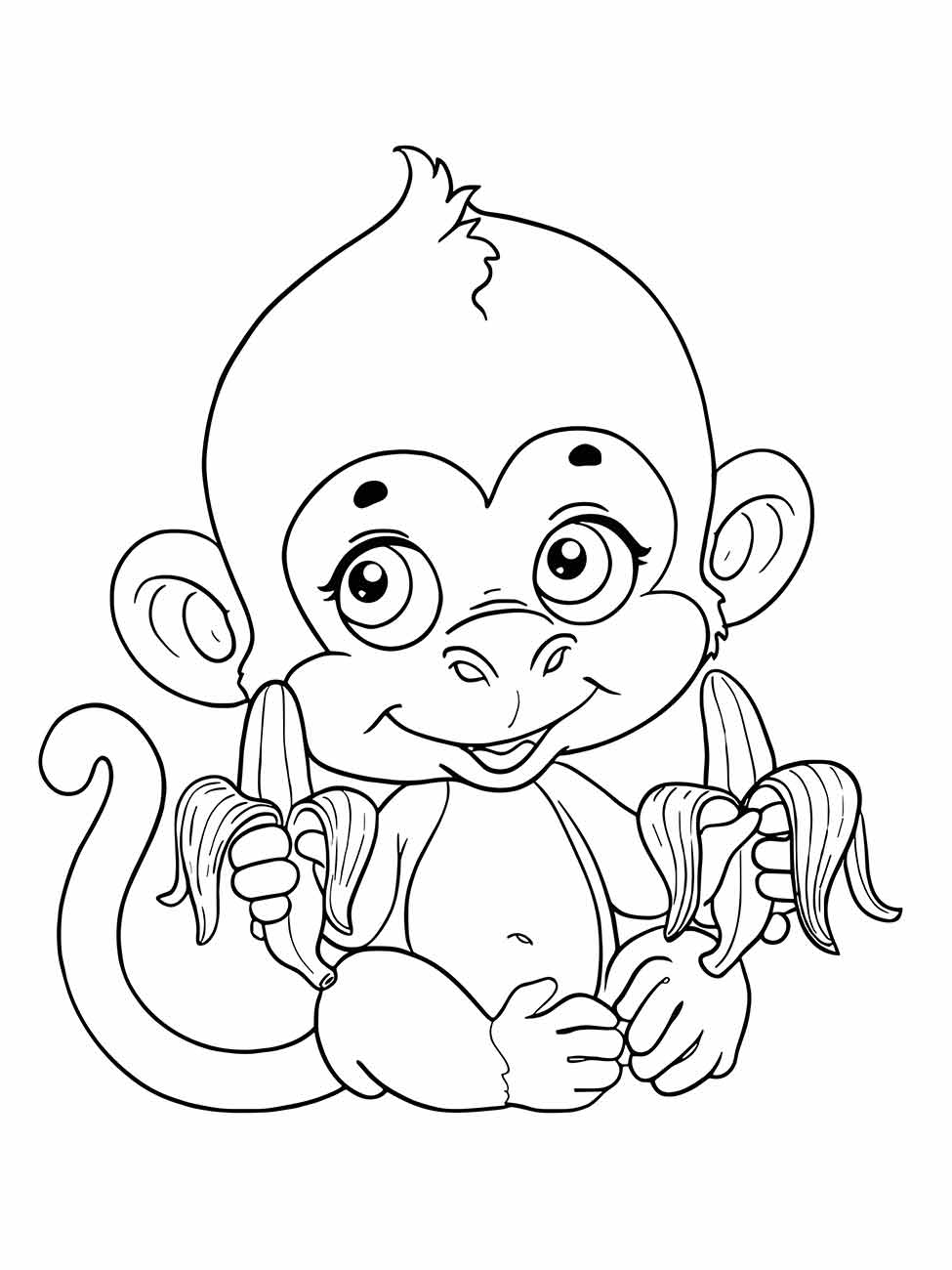 macaco para colorir 31