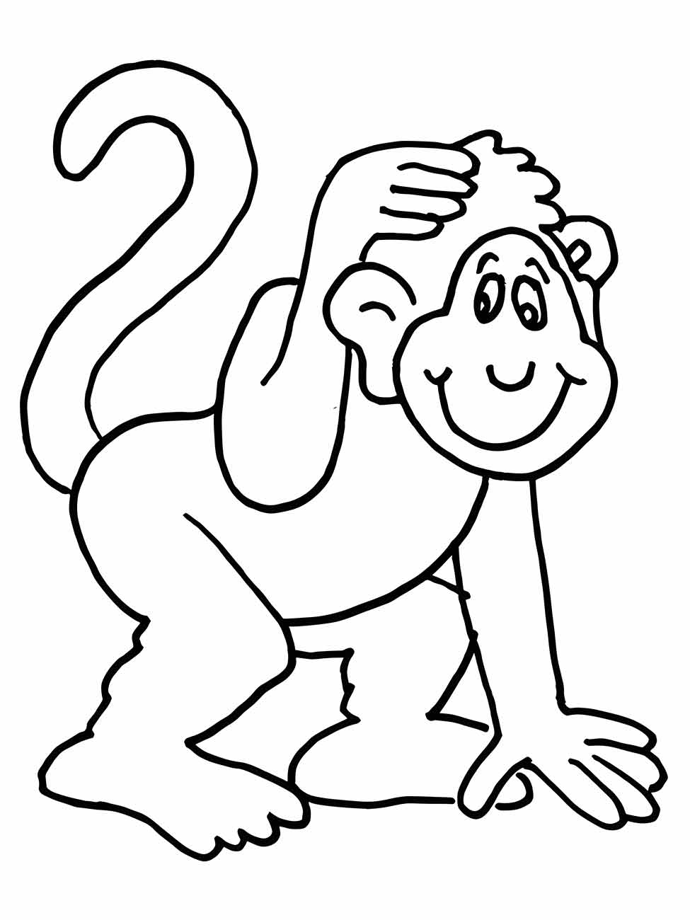 macaco para colorir 32