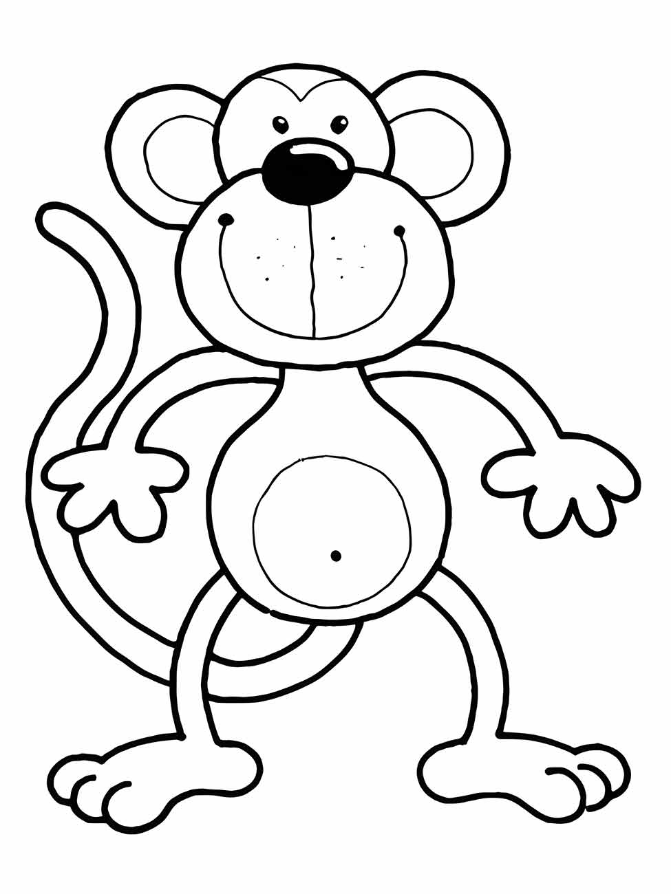 macaco para colorir 34