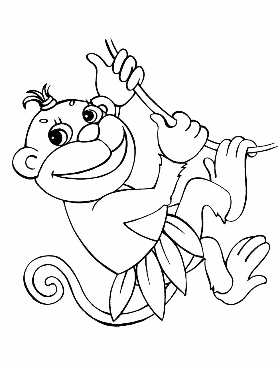 macaco para colorir 35