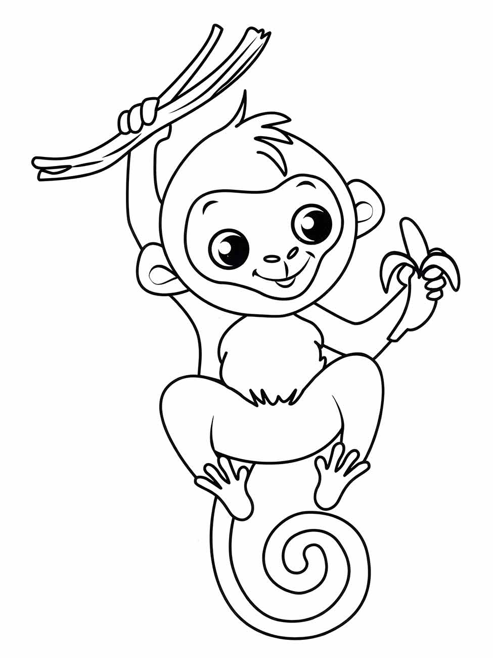 macaco para colorir 36